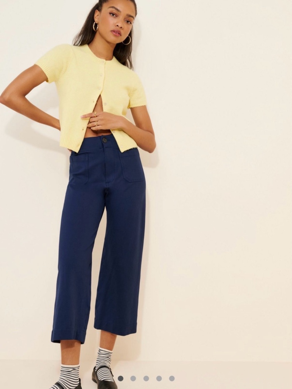 Maeve Anthropologie The Colette Ponte Pants in Blue 34 EUC
